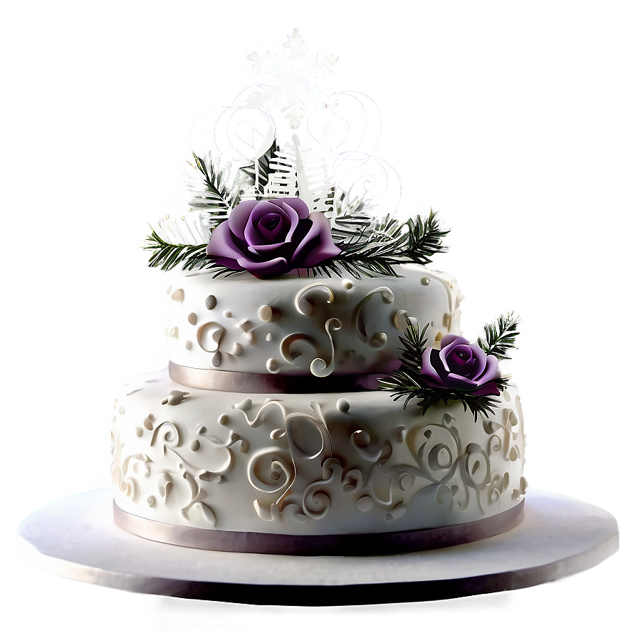 Winter Wedding Cake Png 06122024