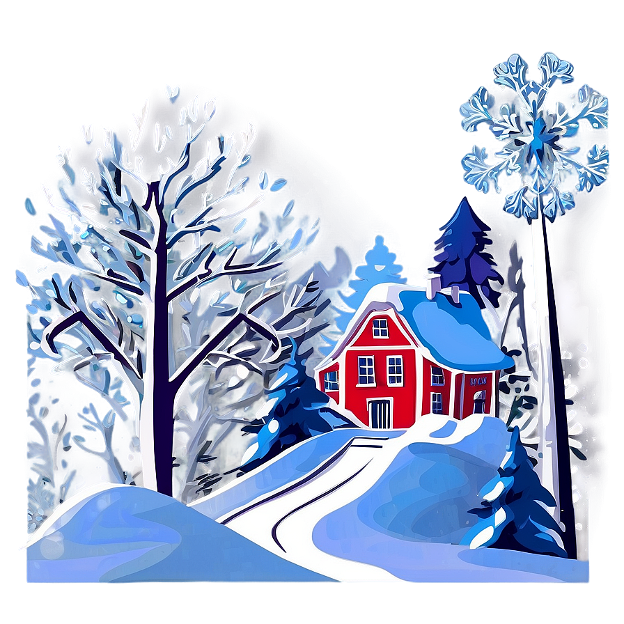 Winter Wonderland Holiday Scene Png 80