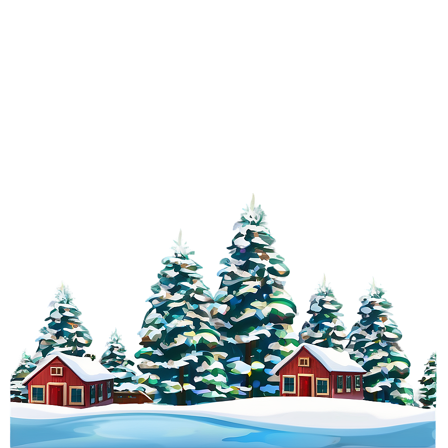 Winter Wonderland Holiday Scene Png Xnv