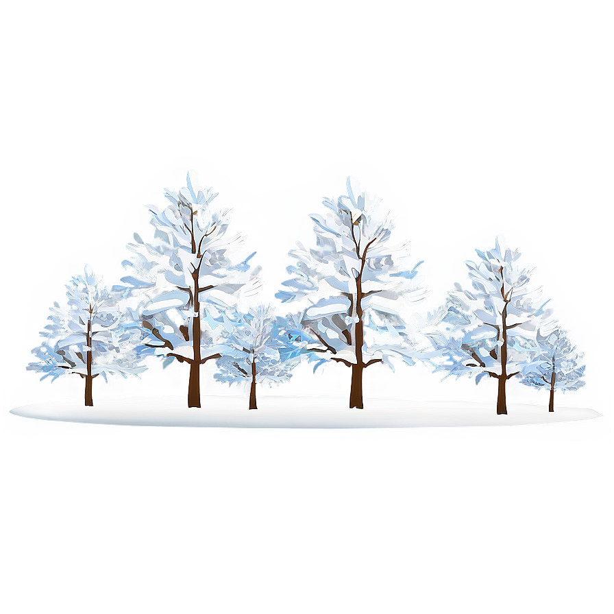 Winter Wonderland Tree Scene Png 68