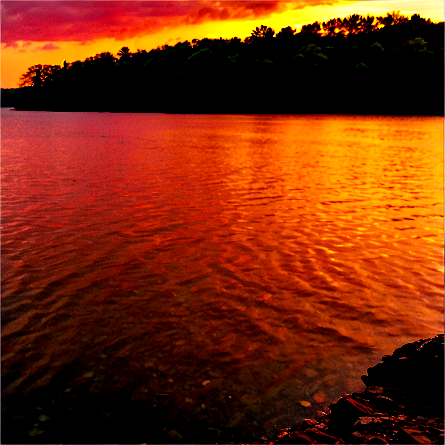 Wisconsin Lakeside Sunset Png 06122024