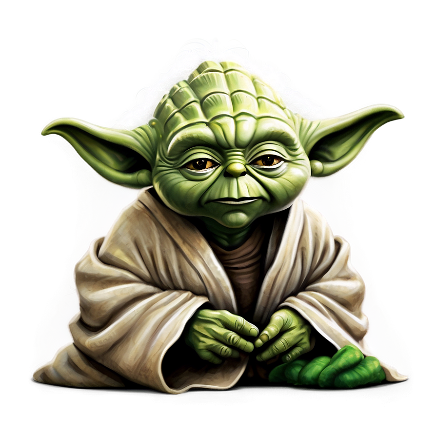 Wise Yoda Illustration Png Ejd