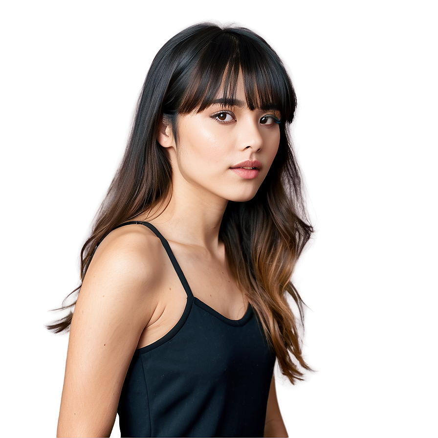 Wispy Bangs Lookbook Png 69