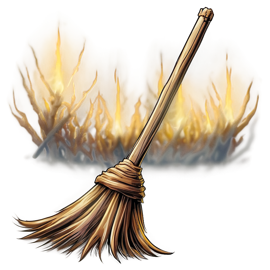 Witch Broom Spell Png 06292024