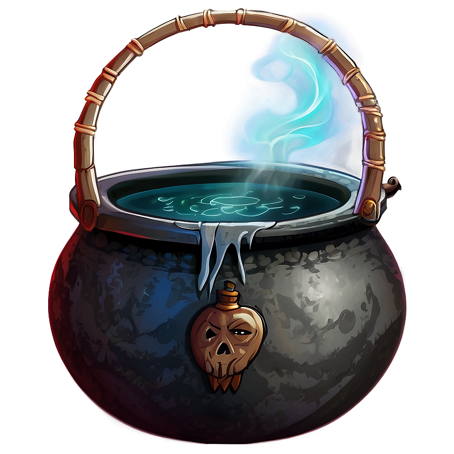 Witch Cauldron At Night Png 63