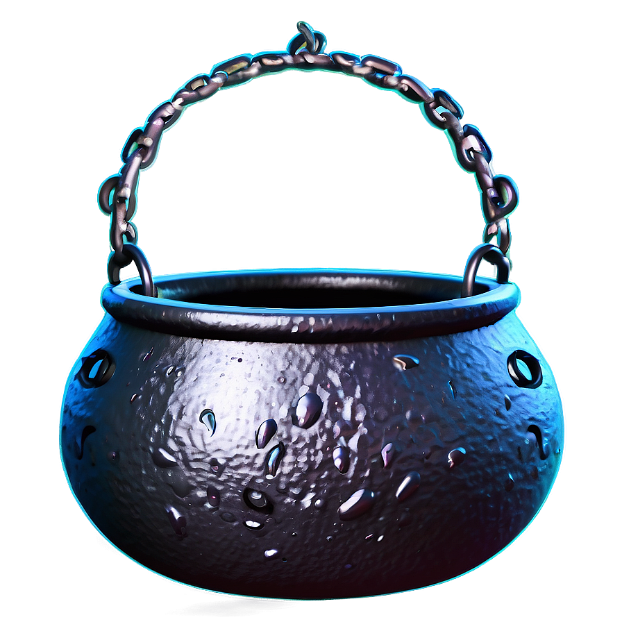 Witch Cauldron In Dark Room Png Dor15