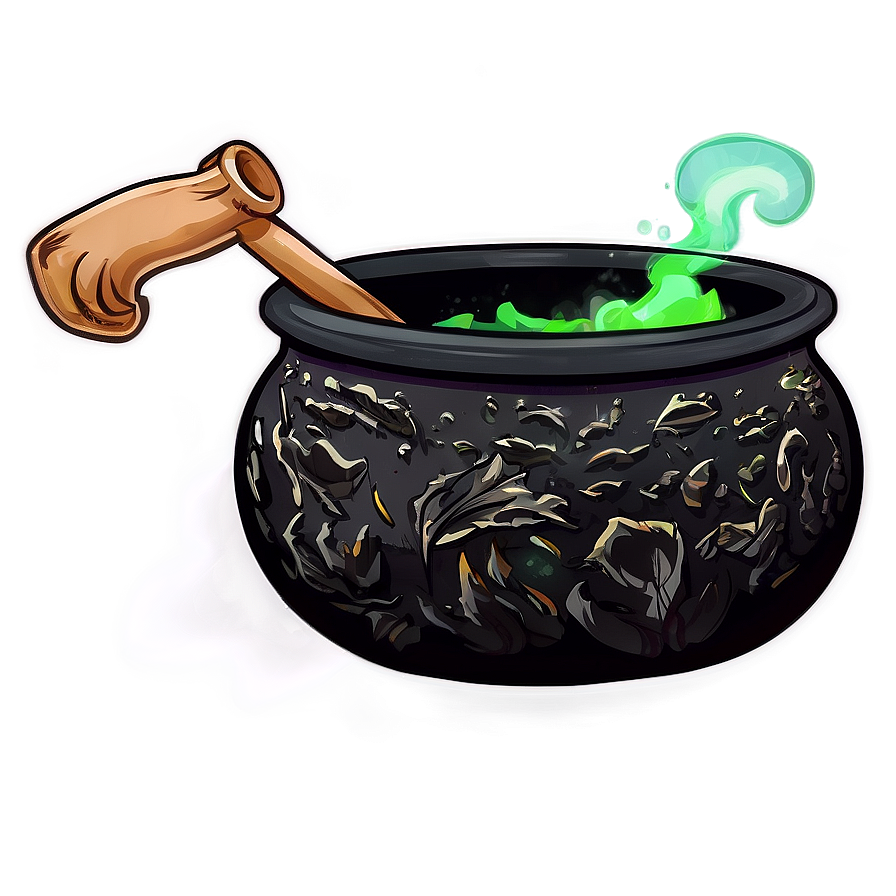 Witch Cauldron On Halloween Night Png 62