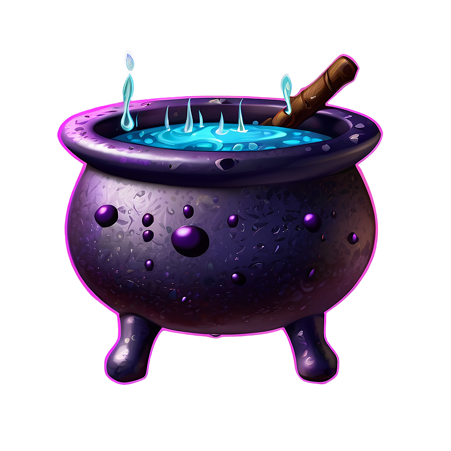 Witch Cauldron With Potion Png 57