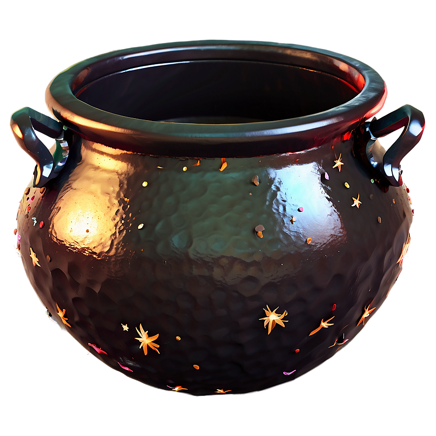 Witch Cauldron With Sparkles Png 12