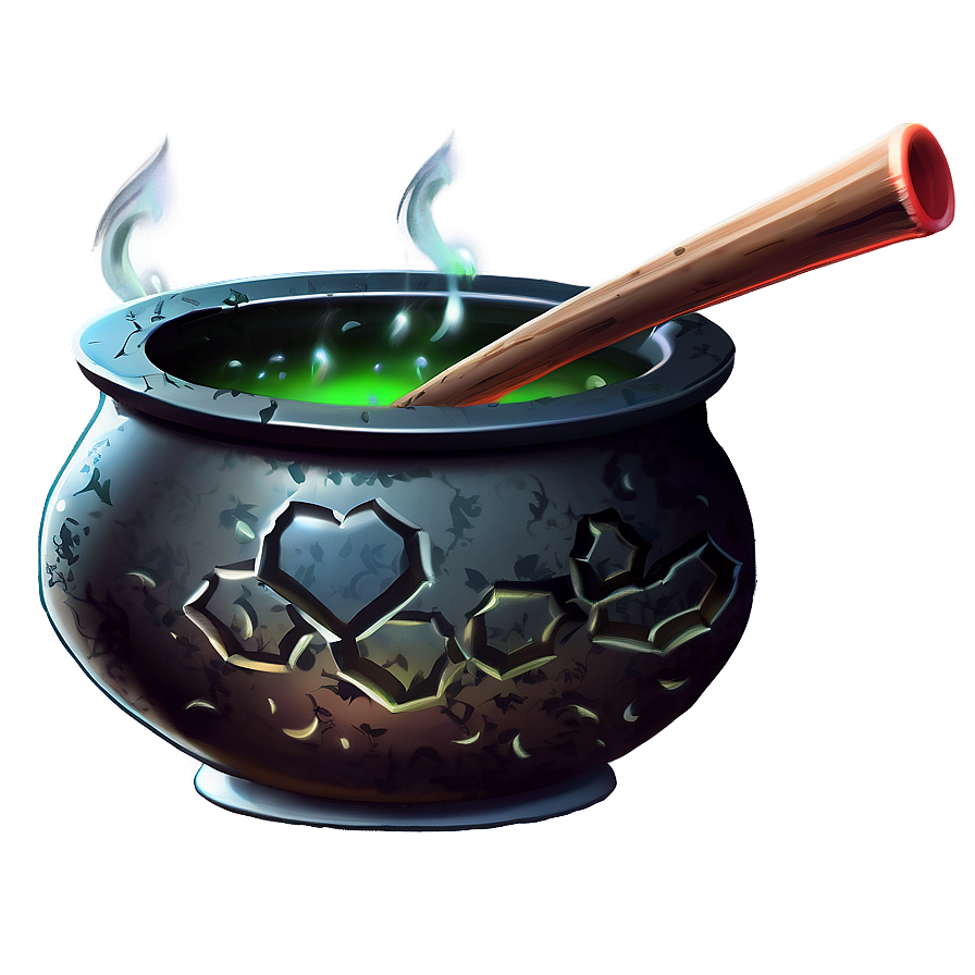 Witch Cauldron With Witch Hat Png 72