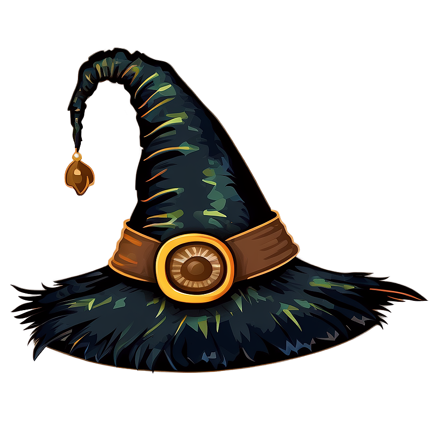 Witch Hat With Feathers Png Ixg