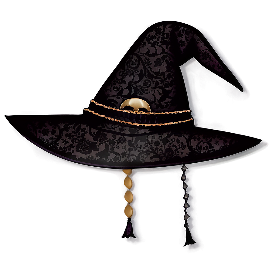 Witch Hat With Lace Png Lxg72