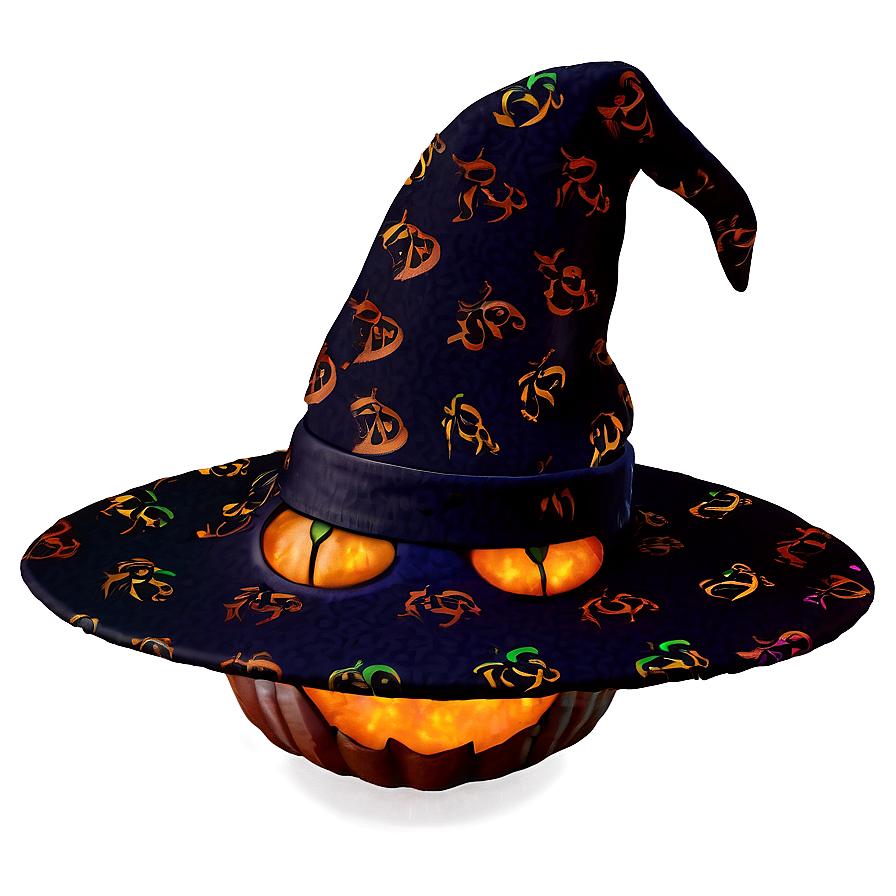 Witch Hat With Pumpkins Png Ugn