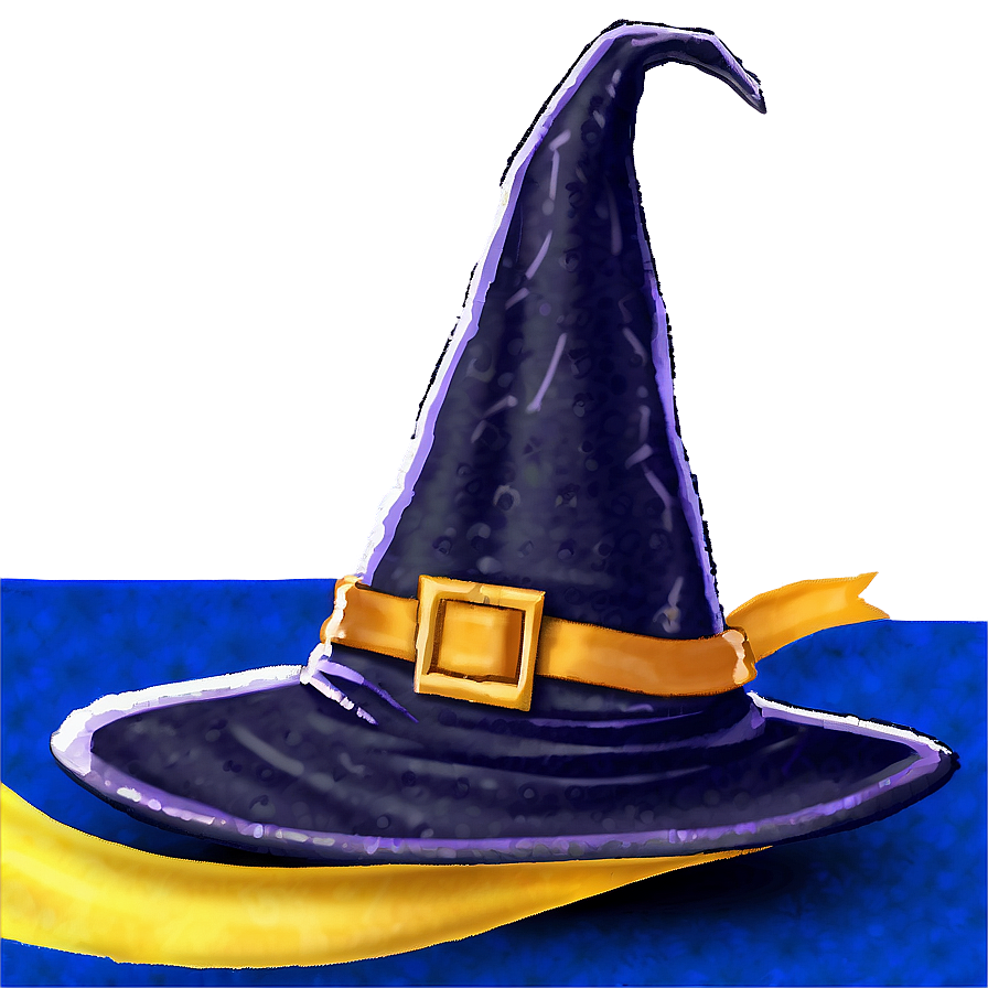 Witch Hat With Ribbon Png 06292024