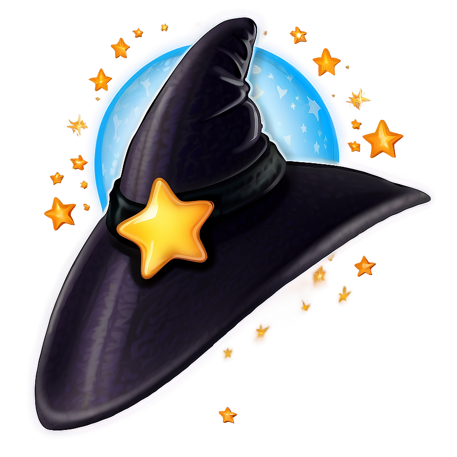 Witch Hat With Stars And Moon Png 06292024