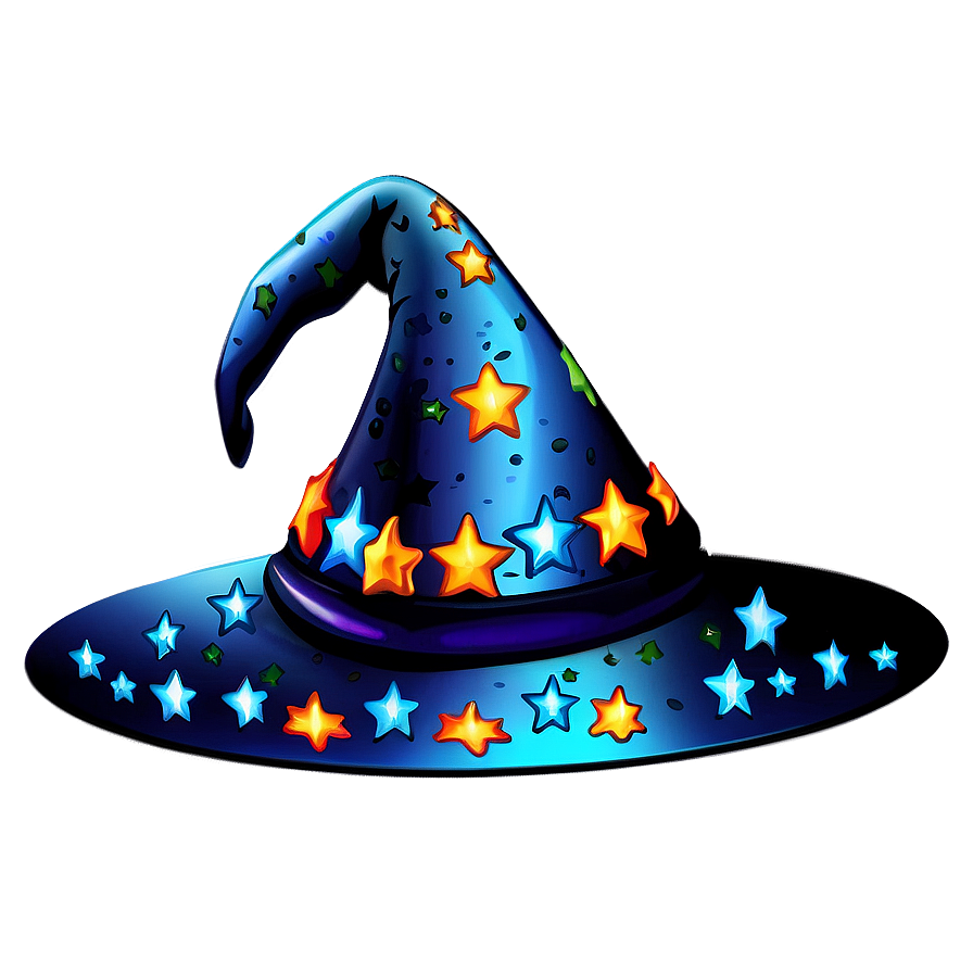 Witch Hat With Stars Png 06292024