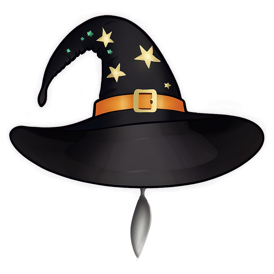 Witch Hat With Stars Png 4