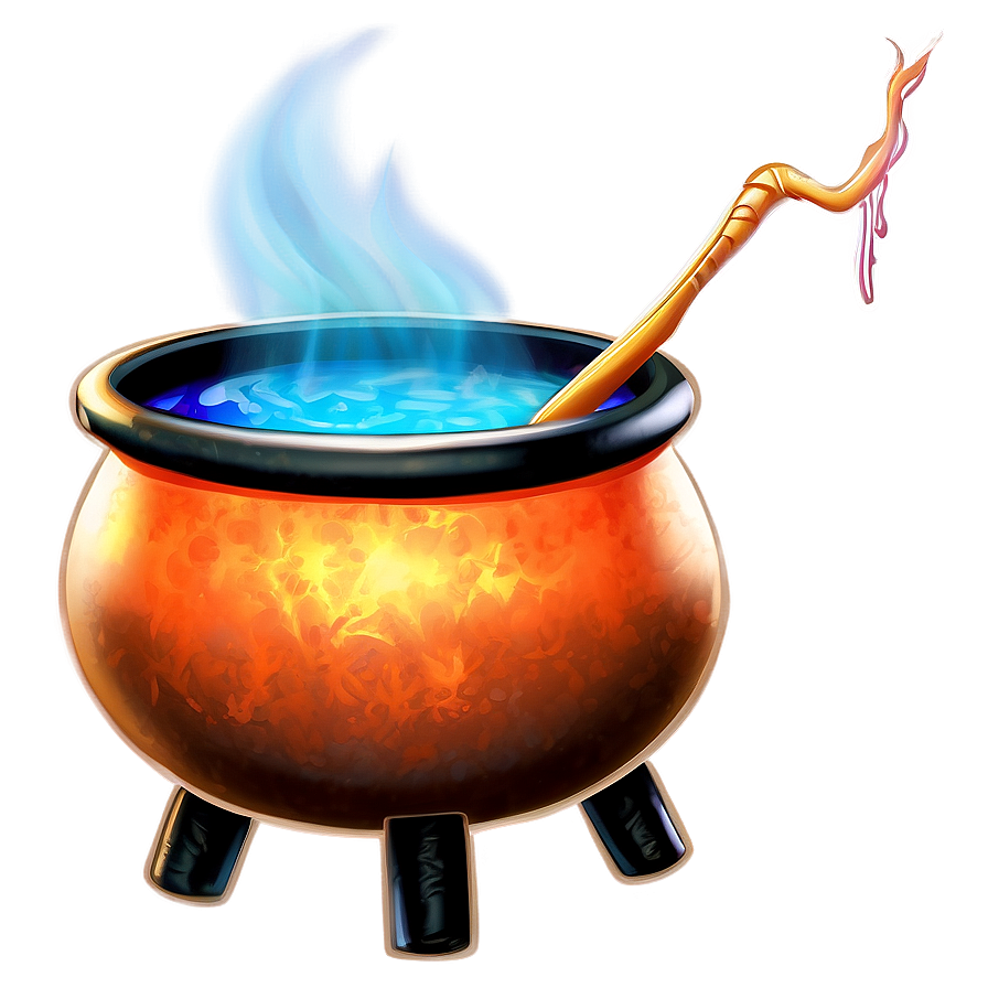 Witch's Cauldron On Fire Png 76