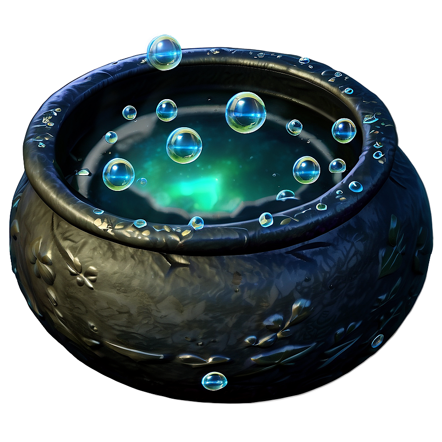 Witch's Cauldron With Bubbles Png Ynw