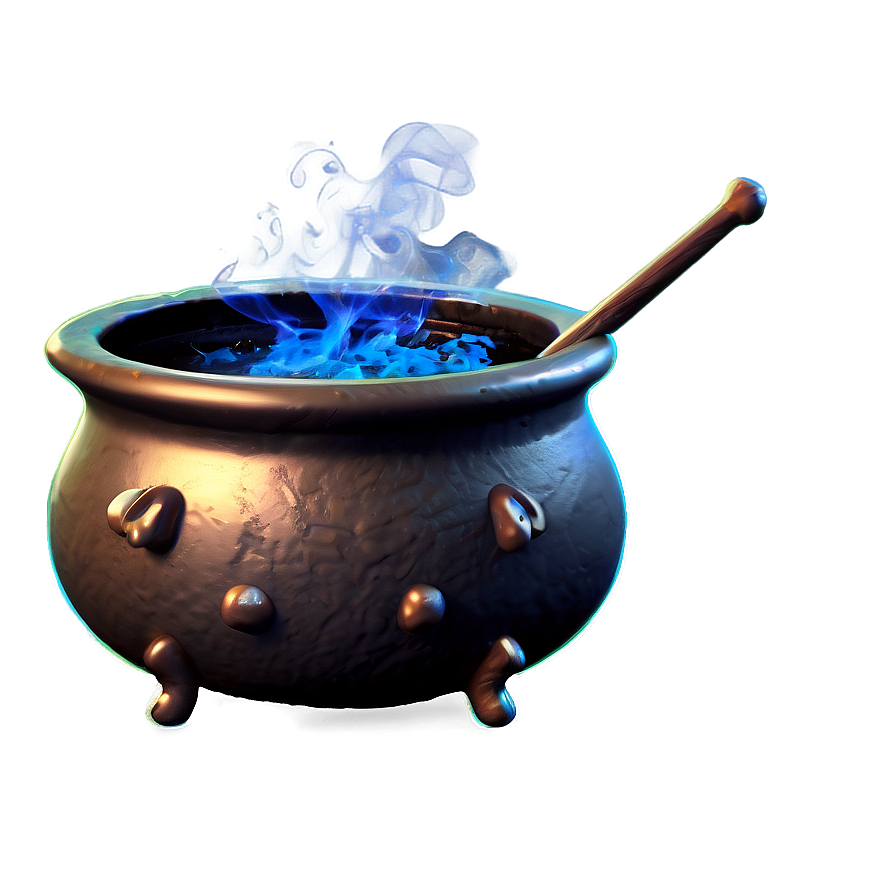 Witch's Cauldron With Smoke Png Fir46