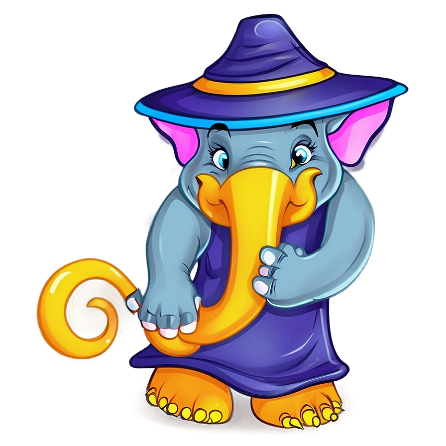 Wizard Cartoon Elephant Png Pjh55