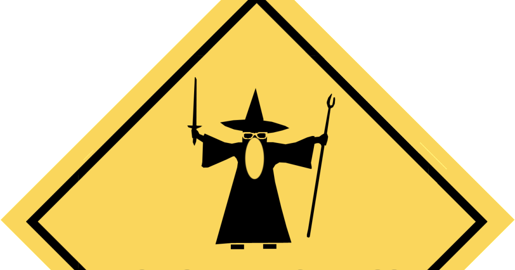 Wizard Hazard Sign