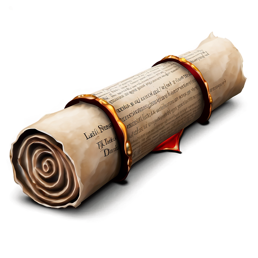 Wizard Spell Scroll Paper Png 96