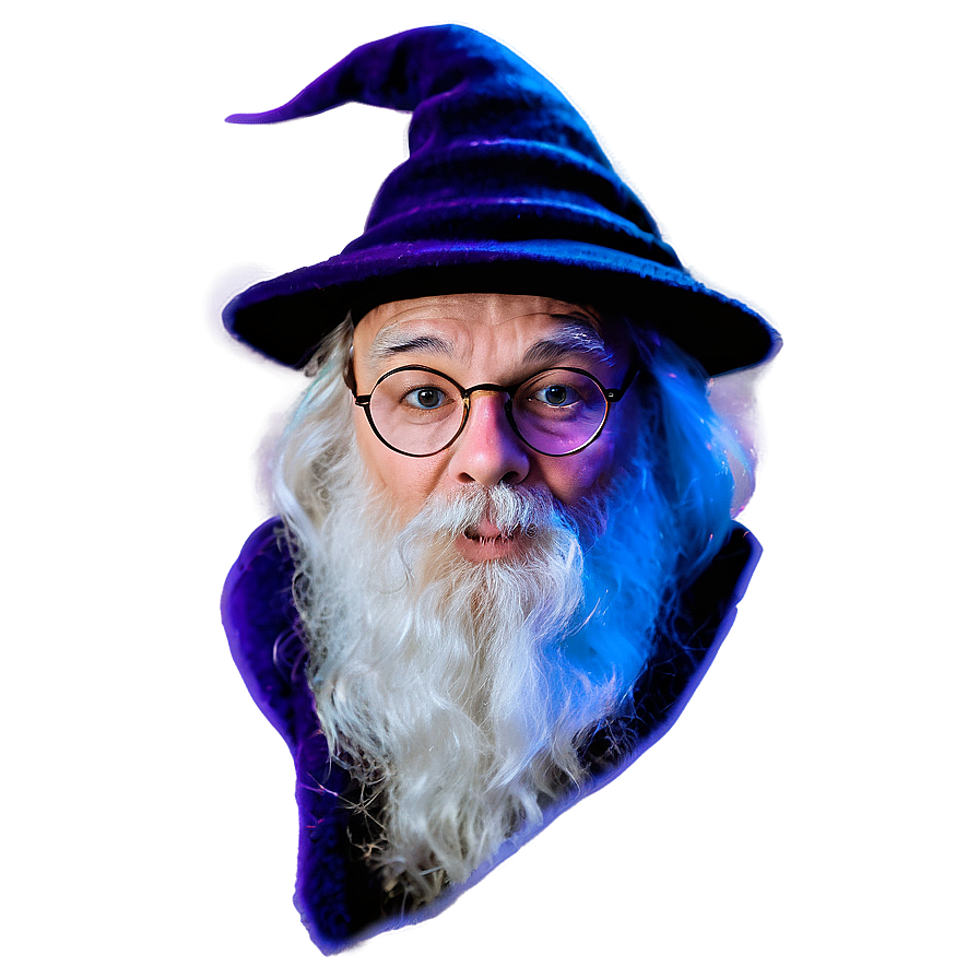 Wizard With Magical Creatures Png Rhe