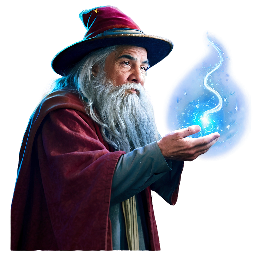 Wizard With Magical Familiar Png Wpr95