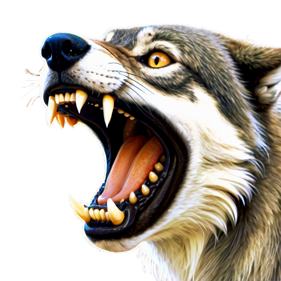 Wolf Face Illustration Png 06292024