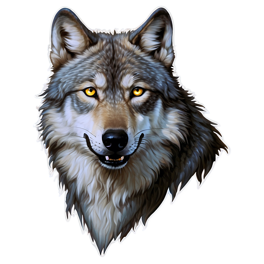 Wolf Face With Glowing Eyes Png Efu