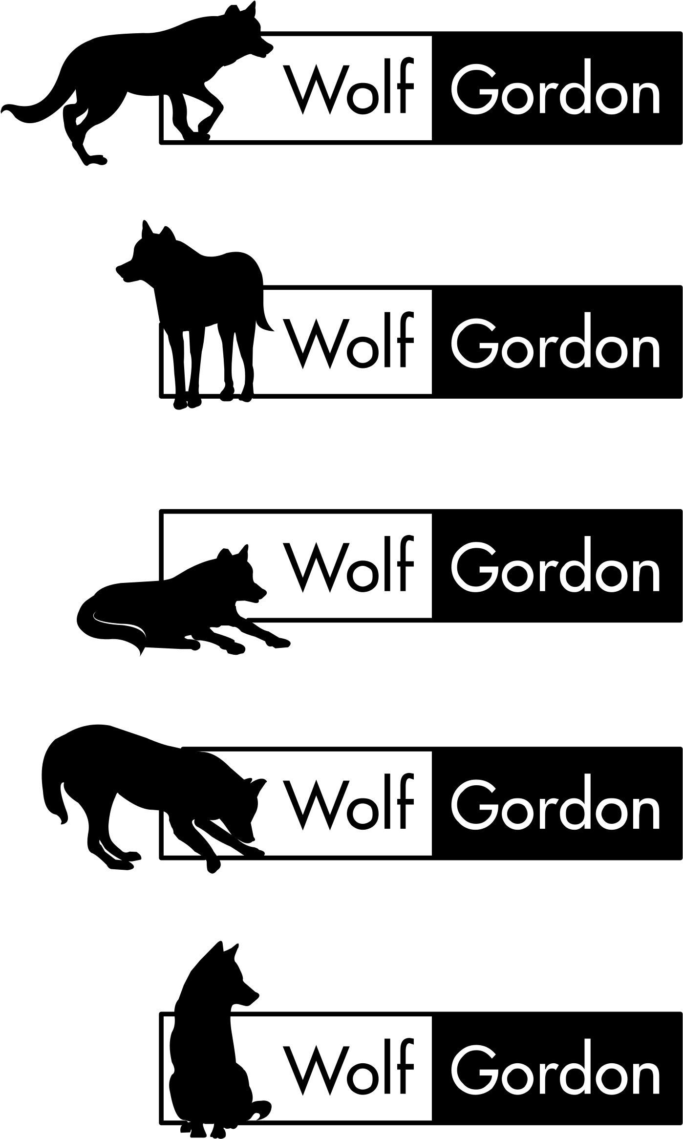 Wolf Gordon Logo Variations