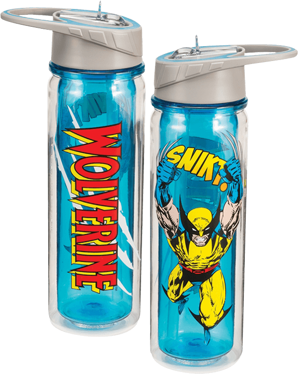 Wolverine Comic Water Bottles