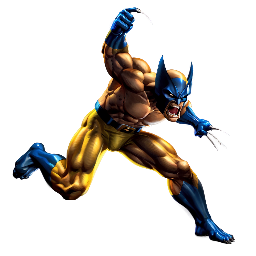 Wolverine Jump Attack Png 51