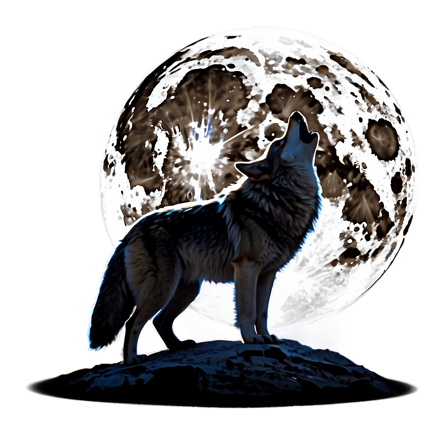 Wolves Howling At Moon Png Pdj