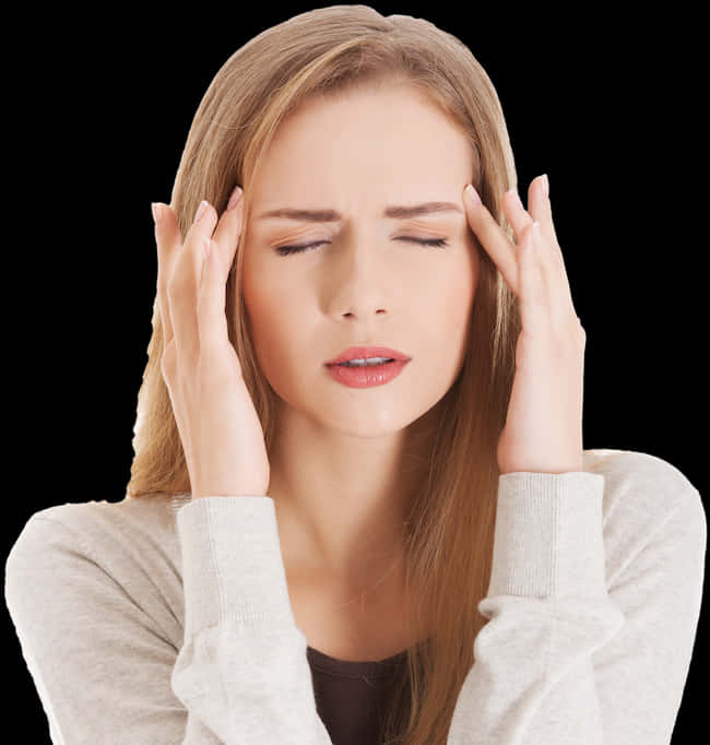 Woman Experiencing Headache