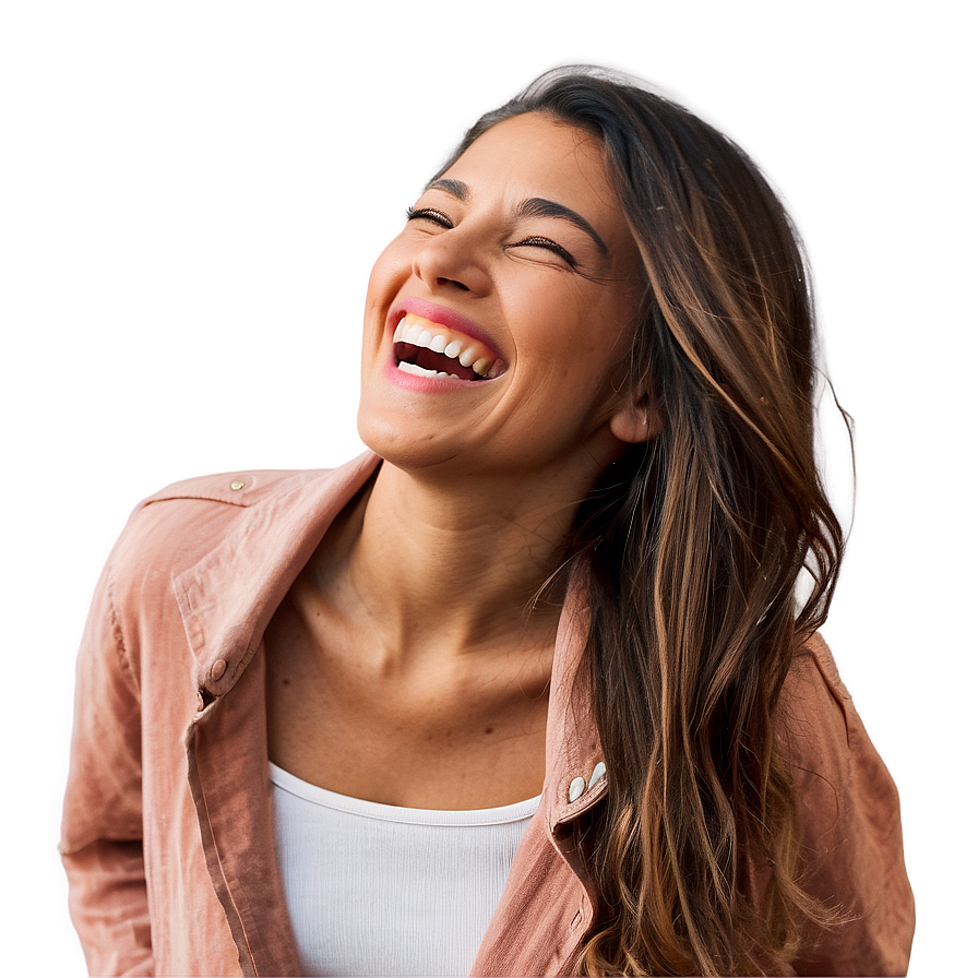 Woman Laughing Heartily Png 06202024