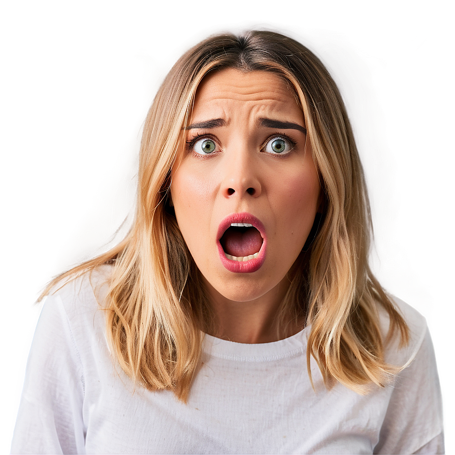 Woman Open Mouth Shocked Png Mja92