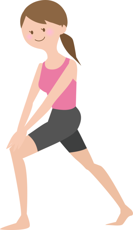 Woman Performing Lunge Stretch