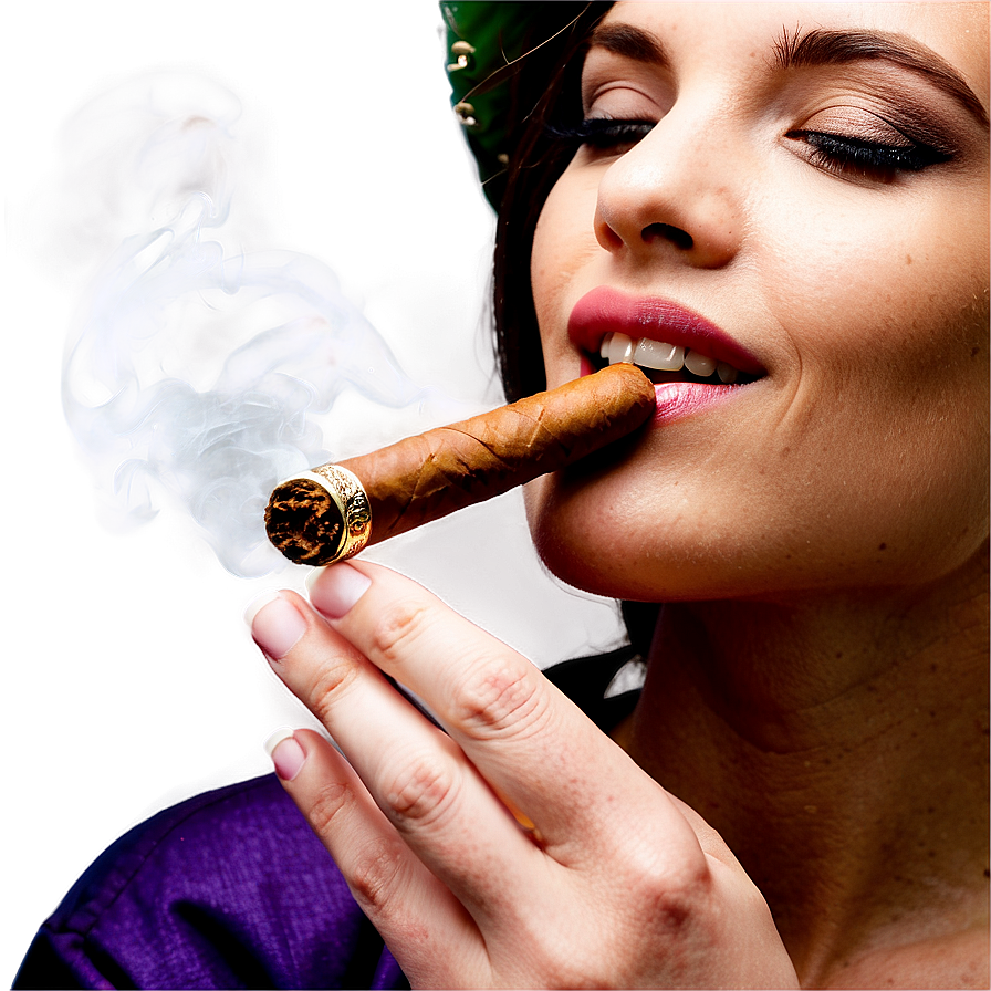 Woman Smoking Cigar Png 43