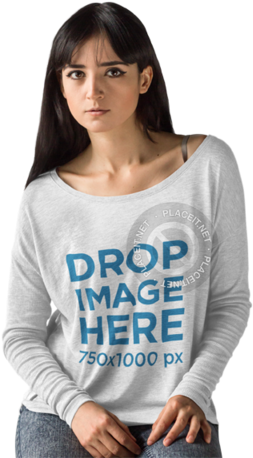 Woman T Shirt Mockup Template