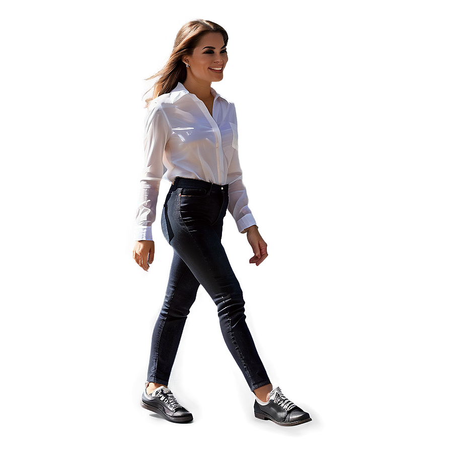 Woman Walking Towards Camera Png 3