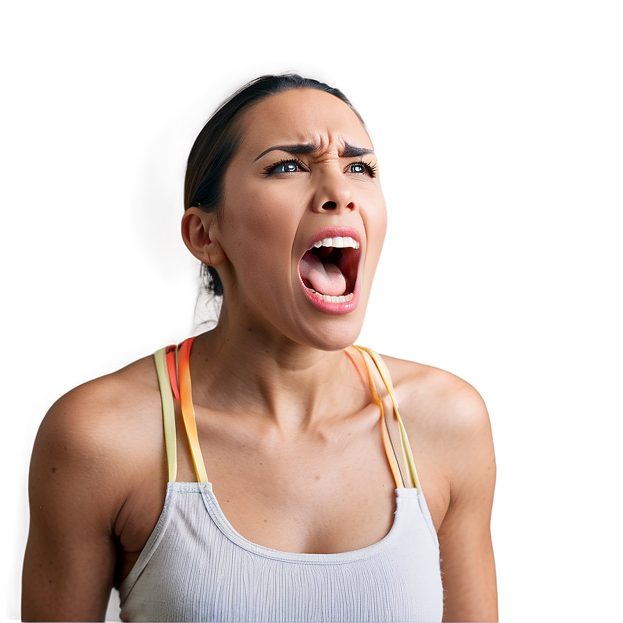 Woman Yelling In Anger Png Xpk