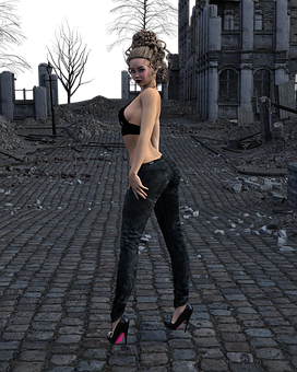 Womanin Black Post Apocalyptic Backdrop.png