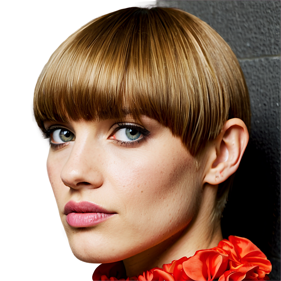 Women's Bowl Cut Style Png Pml