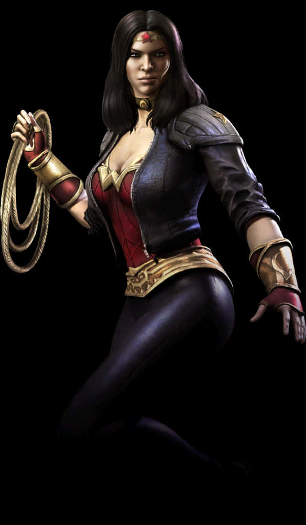 Wonder Woman Animated Character Pose