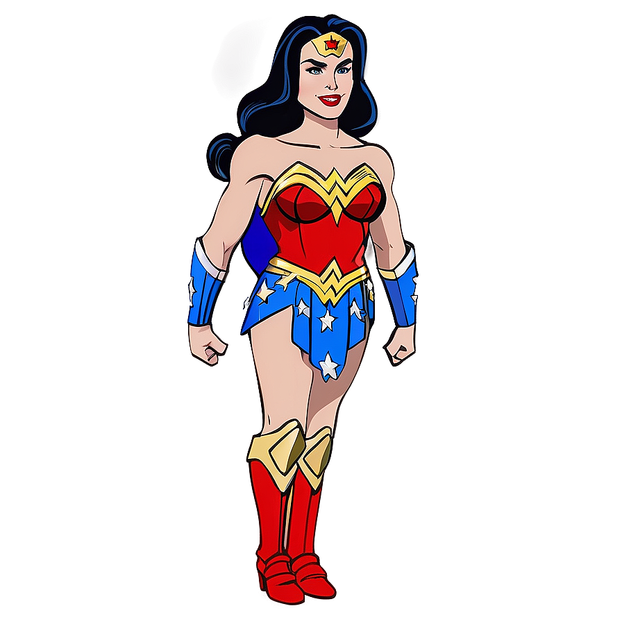 Wonder Woman Animated Style Png 83