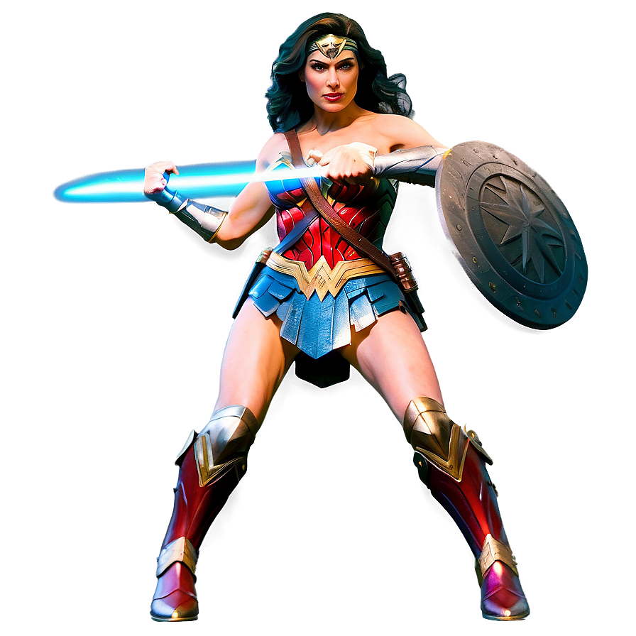 Wonder Woman Battle Stance Png 05212024