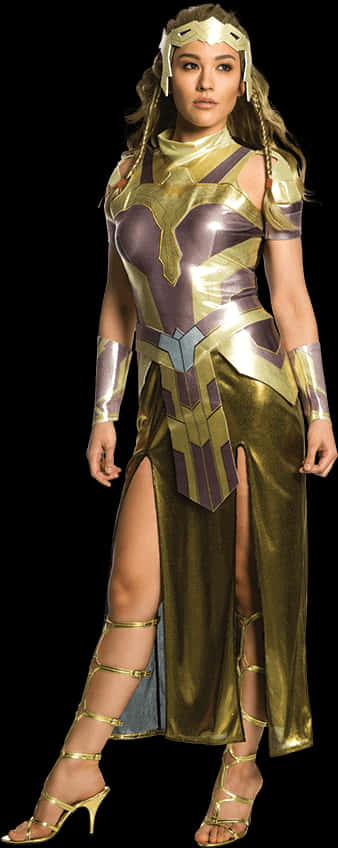 Wonder Woman Golden Armor Costume