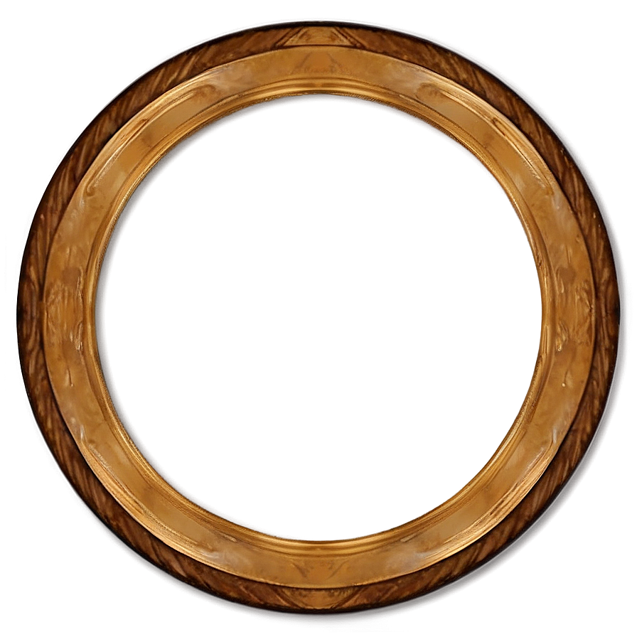 Wood Circle Frame Png Ryc